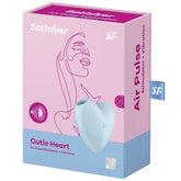 SATISFYER - CUTIE HEART AIR PULSE STIMULATOR & VIBRATOR - Vanelion Paradise