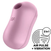 SATISFYER - COTTON CANDY AIR PULSE STIMULATOR & VIBRATOR - Vanelion Paradise