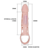 PRETTY LOVE - HARRISON PENIS EXTENDER COVER MIT VIBRATION UND RIEMEN 13.5 CM - Vanelion Paradise