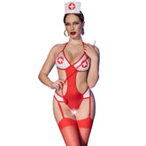 CHILIROSE - CR 4631 SET BODYSUIT KRANKENSCHWESTER UNTEN ROT S/M - Vanelion Paradise