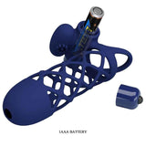 PRETTY LOVE - GIANN VIBRATORRING MIT SILIKONHÜLLE BLAU - Vanelion Paradise