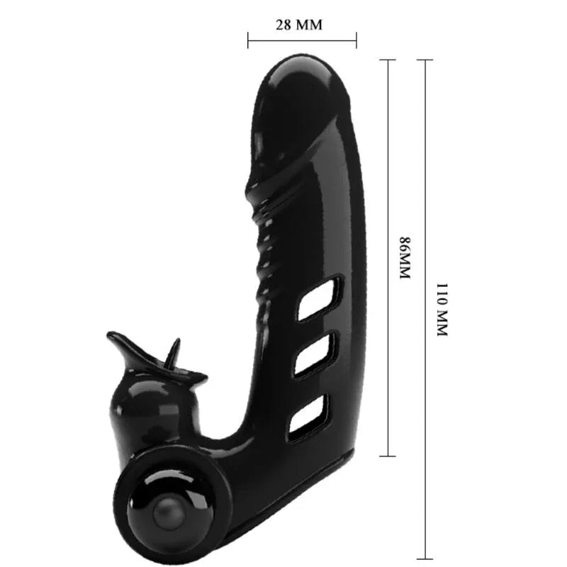 PRETTY LOVE - CORBIN SCHWARZE VIBRATOR-FINGERABDECKUNG - Vanelion Paradise