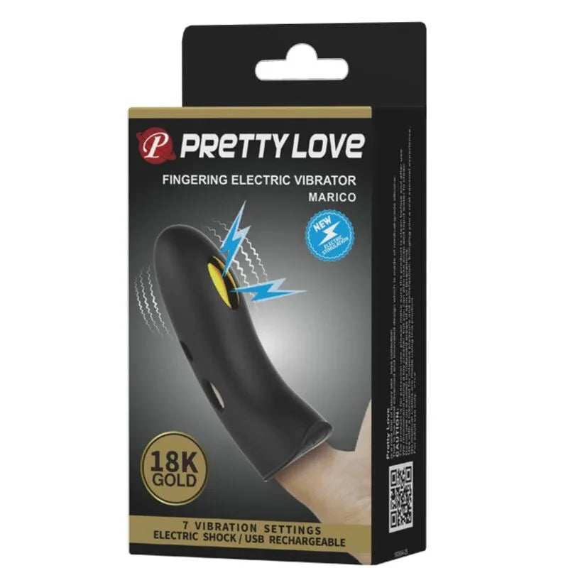 PRETTY LOVE - MARICO SCHWARZE ELEKTROSTIMULATOR-FINGERHÜLLE - Vanelion Paradise