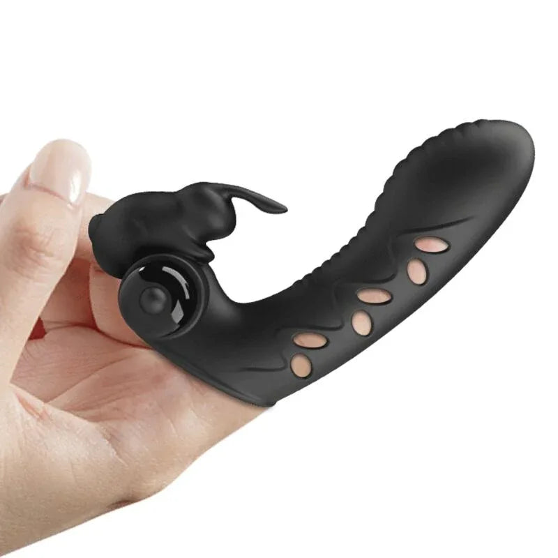 PRETTY LOVE - VANCE BLACK RABBIT VIBRATOR FINGERABDECKUNG - Vanelion Paradise