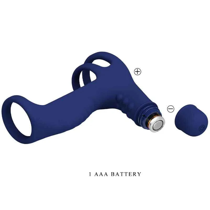 PRETTY LOVE - ELISH VIBRATIONSRING MIT VERLNGERUNG BLAU - Vanelion Paradise