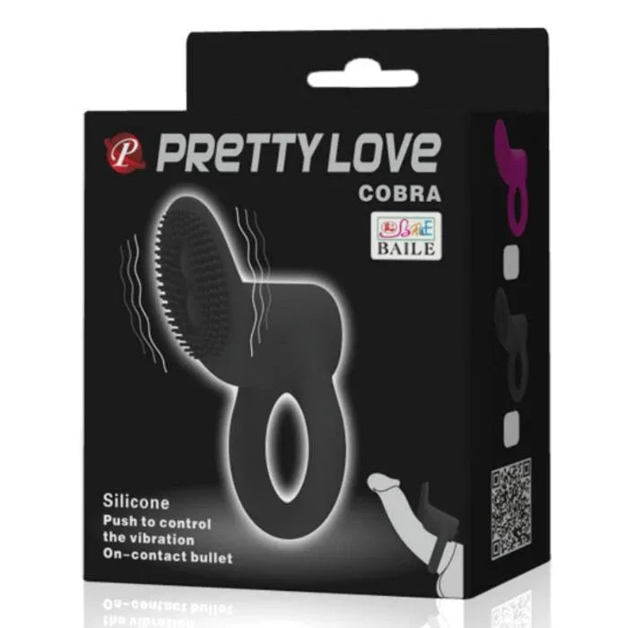 PRETTY LOVE - COBRA VIBRATORRING SCHWARZ - Vanelion Paradise